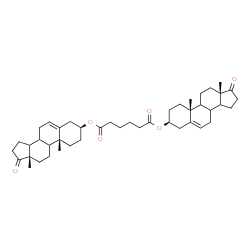 ChemSpider 2D Image | Bis[(3beta,8xi,9xi,14xi)-17-oxoandrost-5-en-3-yl] adipate | C44H62O6