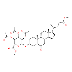 ChemSpider 2D Image | (3alpha,5beta)-24-Methoxy-6,24-dioxocholan-3-yl methyl 2,3,4-tri-O-acetyl-beta-D-glucopyranosiduronate | C38H56O13