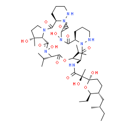 ChemSpider 2D Image | CSID:8616325 | C45H76N8O14