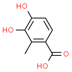 ChemSpider 2D Image | 3,4-Dihydroxy-2-methylbenzoic acid | C8H8O4