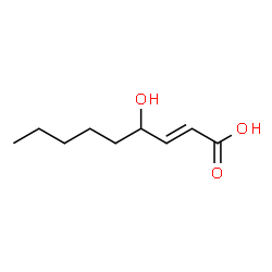 ChemSpider 2D Image | 4-hydroxynonenoic acid | C9H16O3