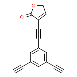ChemSpider 2D Image | 3-[(3,5-Diethynylphenyl)ethynyl]-2(5H)-furanone | C16H8O2
