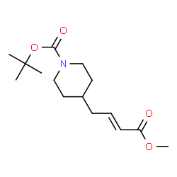 ChemSpider 2D Image | tert-Butyl 4-[(2E)-4-methoxy-4-oxobut-2-en-1-yl]piperidine-1-carboxylate | C15H25NO4