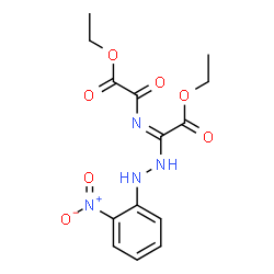 ChemSpider 2D Image | Ethyl [(E)-{2-ethoxy-1-[2-(2-nitrophenyl)hydrazino]-2-oxoethylidene}amino](oxo)acetate | C14H16N4O7