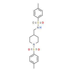 ChemSpider 2D Image | 4-Methyl-N-({1-[(4-methylphenyl)sulfonyl]-4-piperidinyl}methyl)benzenesulfonamide | C20H26N2O4S2