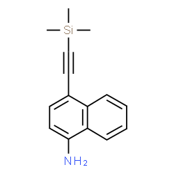ChemSpider 2D Image | 4-[(Trimethylsilyl)ethynyl]-1-naphthalenamine | C15H17NSi
