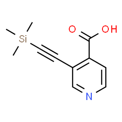 ChemSpider 2D Image | 3-[(Trimethylsilyl)ethynyl]isonicotinic acid | C11H13NO2Si
