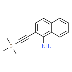 ChemSpider 2D Image | 2-[(Trimethylsilyl)ethynyl]-1-naphthalenamine | C15H17NSi