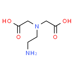 ChemSpider 2D Image | 2,2'-[(2-Aminoethyl)imino]diacetic acid | C6H12N2O4