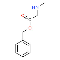 ChemSpider 2D Image | Benzyl N-methyl(1-~14~C)glycinate | C914CH13NO2