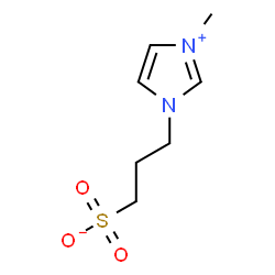 ChemSpider 2D Image | 3-(3-Methyl-1H-imidazol-3-ium-1-yl)-1-propanesulfonate | C7H12N2O3S