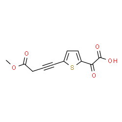 ChemSpider 2D Image | [5-(4-Methoxy-4-oxo-1-butyn-1-yl)-2-thienyl](oxo)acetic acid | C11H8O5S