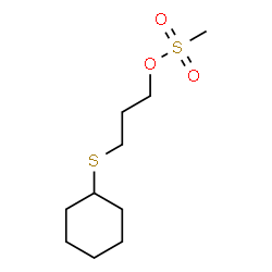 ChemSpider 2D Image | 3-(Cyclohexylsulfanyl)propyl methanesulfonate | C10H20O3S2