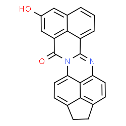 ChemSpider 2D Image | 10-Hydroxy-1,2-dihydro-12H-benzo[4,5]isoquinolino[2,1-a]cyclopenta[gh]perimidin-12-one | C24H14N2O2