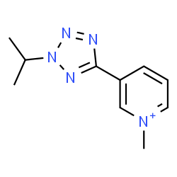 ChemSpider 2D Image | 3-(2-Isopropyl-2H-tetrazol-5-yl)-1-methylpyridinium | C10H14N5