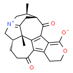 ChemSpider 2D Image | (12S,16S,17R,20S)-16,20-Dimethyl-9,22-dioxo-4-oxa-14-azoniahexacyclo[15.4.1.0~2,7~.0~8,21~.0~12,20~.0~14,19~]docosa-1(21),2,7,14(19)-tetraen-3-olate | C22H23NO4