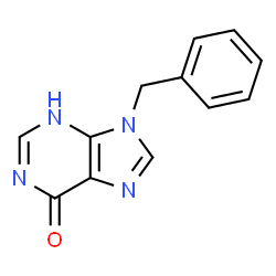 ChemSpider 2D Image | 9-Benzyl-1,9-dihydro-6H-purin-6-one | C12H10N4O