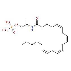 ChemSpider 2D Image | 2-[(5Z,8Z,11Z,14Z)-5,8,11,14-Icosatetraenoylamino]propyl dihydrogen phosphate | C23H40NO5P