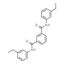ChemSpider 2D Image | N,N'-Bis(3-ethylphenyl)isophthalamide | C24H24N2O2