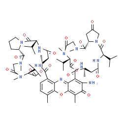 ChemSpider 2D Image | ACTINOMYCIN V | C62H84N12O17
