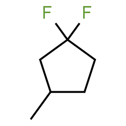 ChemSpider 2D Image | 1,1-Difluoro-3-methylcyclopentane | C6H10F2