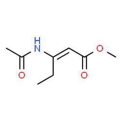 ChemSpider 2D Image | Methyl (2E)-3-acetamido-2-pentenoate | C8H13NO3