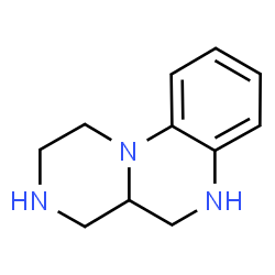ChemSpider 2D Image | 2,3,4,4a,5,6-Hexahydro-1H-pyrazino[1,2-a]quinoxaline | C11H15N3