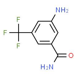 ChemSpider 2D Image | 3-Amino-5-(trifluoromethyl)benzamide | C8H7F3N2O