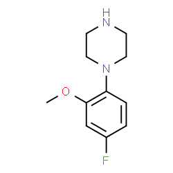 ChemSpider 2D Image | 1-(4-Fluoro-2-methoxyphenyl)piperazine | C11H15FN2O
