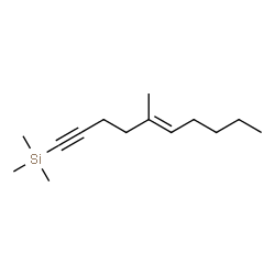 ChemSpider 2D Image | Trimethyl[(5E)-5-methyl-5-decen-1-yn-1-yl]silane | C14H26Si