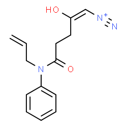 ChemSpider 2D Image | (1E)-5-[Allyl(phenyl)amino]-2-hydroxy-5-oxo-1-pentene-1-diazonium | C14H16N3O2