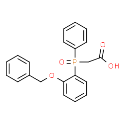 ChemSpider 2D Image | [[2-(benzyloxy)phenyl](phenyl)phosphoryl]acetic acid | C21H19O4P