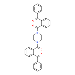 ChemSpider 2D Image | 1,4-Piperazinediylbis[(2-benzoylphenyl)methanone] | C32H26N2O4