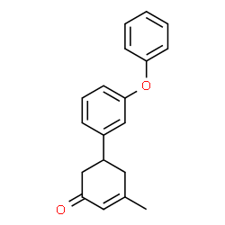 ChemSpider 2D Image | 3-Methyl-5-(3-phenoxyphenyl)-2-cyclohexen-1-one | C19H18O2