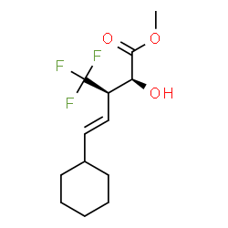 ChemSpider 2D Image | Methyl (2S,3S,4E)-5-cyclohexyl-2-hydroxy-3-(trifluoromethyl)-4-pentenoate | C13H19F3O3