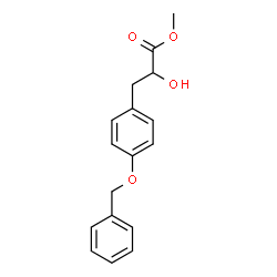 ChemSpider 2D Image | Methyl 3-[4-(benzyloxy)phenyl]-2-hydroxypropanoate | C17H18O4