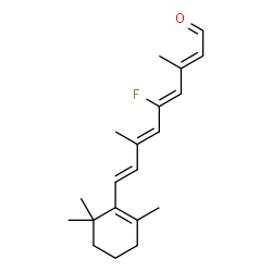 ChemSpider 2D Image | 11-Fluororetinal | C20H27FO