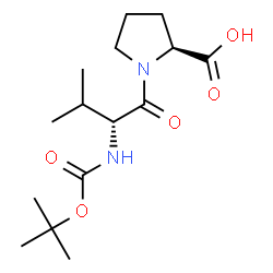 ChemSpider 2D Image | N-{[(2-Methyl-2-propanyl)oxy]carbonyl}-D-valyl-L-proline | C15H26N2O5