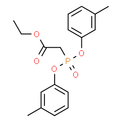 ChemSpider 2D Image | Ethyl [bis(3-methylphenoxy)phosphoryl]acetate | C18H21O5P