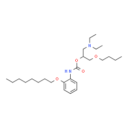 ChemSpider 2D Image | 1-Butoxy-3-(diethylamino)-2-propanyl [2-(octyloxy)phenyl]carbamate | C26H46N2O4