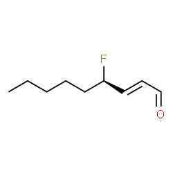 ChemSpider 2D Image | (2E,4R)-4-Fluoro-2-nonenal | C9H15FO