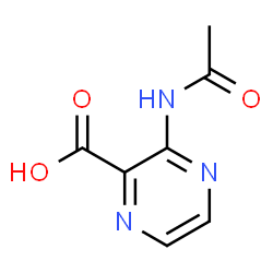 ChemSpider 2D Image | 3-Acetamido-2-pyrazinecarboxylic acid | C7H7N3O3