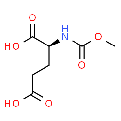 ChemSpider 2D Image | N-CARBOMETHOXY-L-GLUTAMIC ACID | C7H11NO6