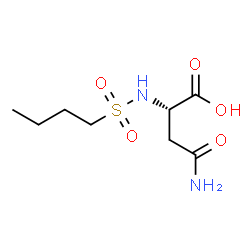 ChemSpider 2D Image | N~2~-(Butylsulfonyl)-L-asparagine | C8H16N2O5S