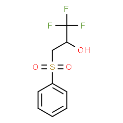 ChemSpider 2D Image | 1,1,1-Trifluoro-3-(phenylsulfonyl)-2-propanol | C9H9F3O3S