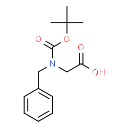 ChemSpider 2D Image | N-Benzyl-N-(tert-butoxycarbonyl)glycine | C14H19NO4