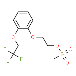 ChemSpider 2D Image | 2-[2-(2,2,2-Trifluoroethoxy)phenoxy]ethyl methanesulfonate | C11H13F3O5S