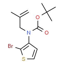 ChemSpider 2D Image | 2-Methyl-2-propanyl (2-bromo-3-thienyl)(2-methyl-2-propen-1-yl)carbamate | C13H18BrNO2S