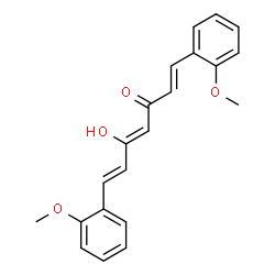 ChemSpider 2D Image | (1E,4Z,6E)-5-Hydroxy-1,7-bis(2-methoxyphenyl)-1,4,6-heptatrien-3-one | C21H20O4