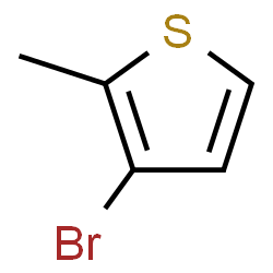 ChemSpider 2D Image | 3-Bromo-2-methylthiophene | C5H5BrS